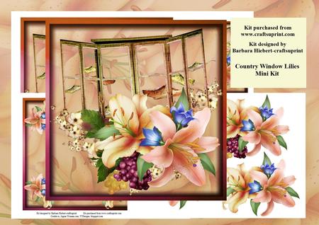Country Window Lilies Mini Kit