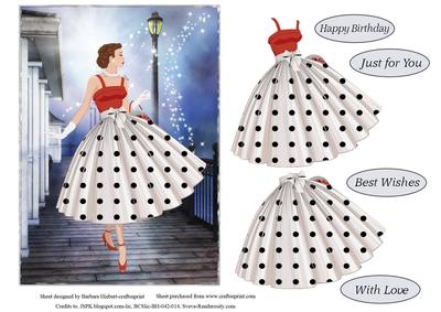 Boardwalk Classy Lady Topper with Decoupage