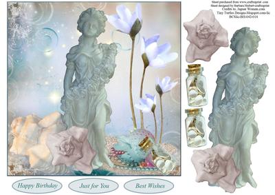 Angel of the Sea Topper with Decoupage