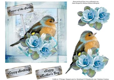 Keeper of the Garden Topper with Decoupage
