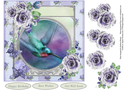 Summer Roses Topper with Decoupage