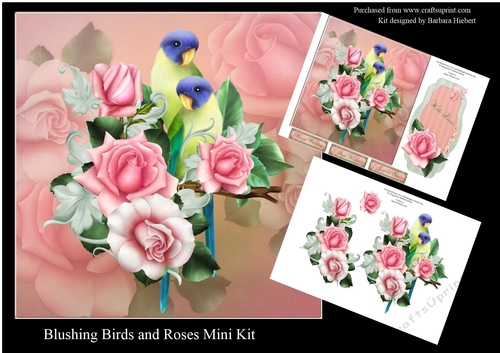 Blushing Bird and Roses Mini Kit