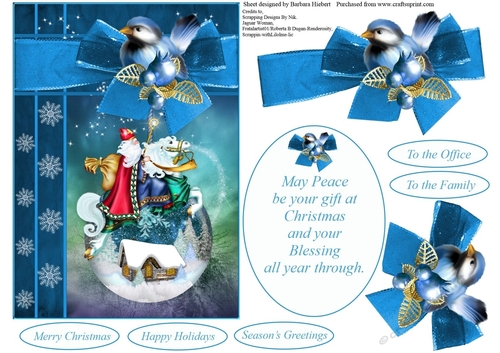 Christmas Night Topper Set with Decoupage