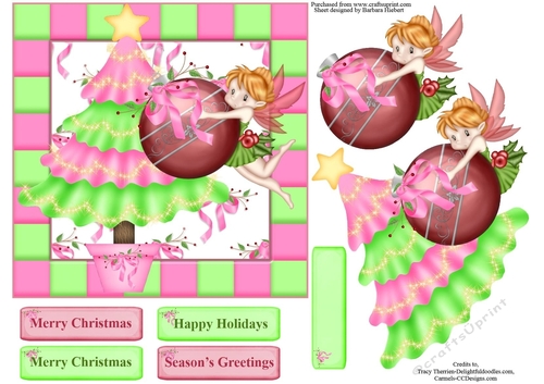 Decorating the Tree Fairy Topper with Decoupage