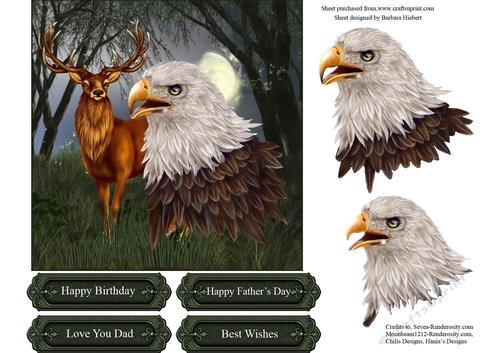 Call of the Wild Topper with Decoupage