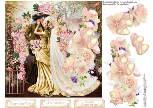 Garden of Love Topper with Decoupage