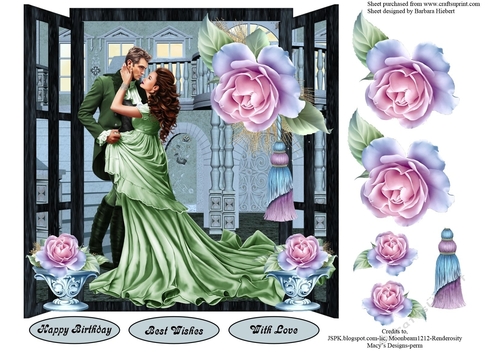 Never Ending Love Topper with Decoupage