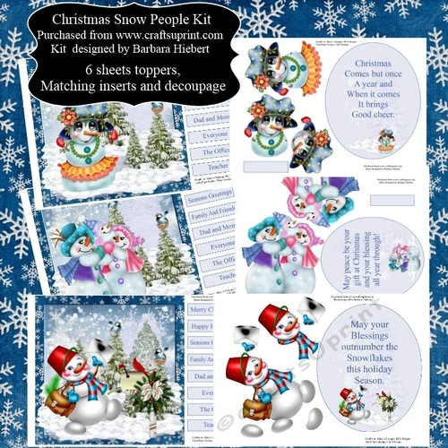 Christmas Snow People Kit