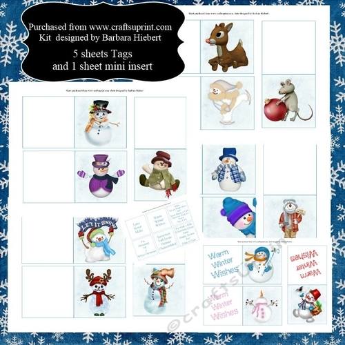 Christmas Tags 6 Page Kit