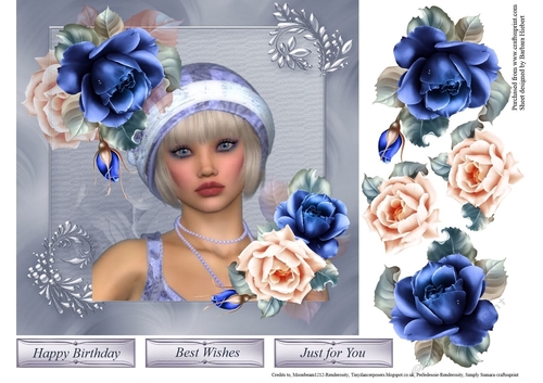 Melody Rose Topper with Decoupage