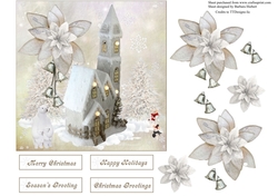 Country Church Topper with Decoupage