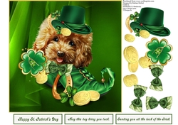 St. Patricks Lucky Day Dog Topper