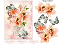Just Picked Flowers Topper With Decoupage