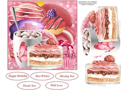 Sweet Treats Topper with Decoupage