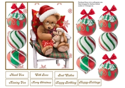 Story Time Teddy Topper with Decoupage