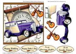 32 Ford Speed Wagon Traveling in Time with Music & Decoupage