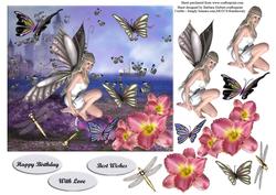 Return of the Butterfly with Orchids & Butterfly Decoupage