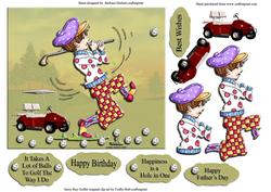 Hitting the Golf Balls with Decoupage