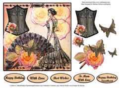 Ghost of Steampunk Past with Decoupage