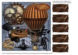 The Age of Fying Steampunk Easy& Quick Topper
