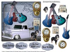 Time to Travel in My 55 Chevy Truck & Decoupage