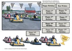 Go Cart Race Track & Decoupage