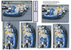 Go Cart Pyramid Card Topper