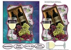 Join Me for a Toast Fine Wine & Decoupage