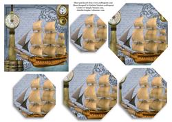 Time to Set Sail Card Topper with Pyramid