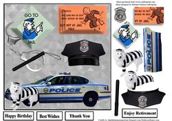 Bad Dog Police Topper & Decoupage