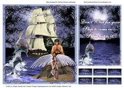 Fairy King and His Angel Card Topper & Insert