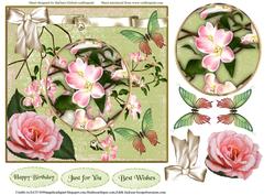 Blossoms Magnified Card Topper & Decouapge