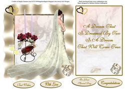 Wedding Dreams Quick Card Topper & Insert