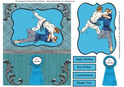 Judo No. 1 Team Player Card Topper & Decoupage