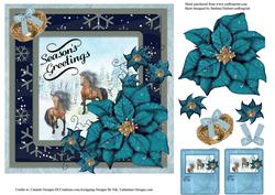 Scenic Seasons Greetings with Gift Tags Topper & Decoupage