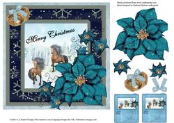 Scenic Merry Christmas with Gift Tags Topper & Decoupage