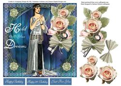 Hold Onto Your Dreams Card Topper & Decoupage