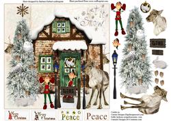 Closed to Make Toys Card Topper & Decoupage