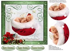 Peaceful Baby Angel Pyramid Topper