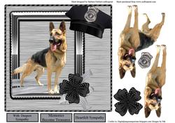 Sympathy Police Card Topper & Decoupage