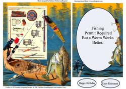 Fisherman Wanted Quick Card Topper & Insert & Verse