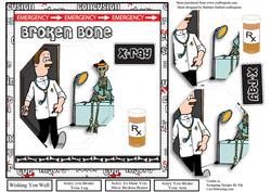 Broken Bone's Card Topper & Pyramid Layer