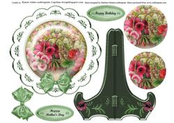 Flower & Bow Plate & Stand & Pyramid Layers