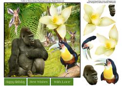 Jungle Dreams Card Topper & Decoupage
