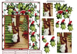 Staying Up to See Santa Topper & Pyramid Decoupage
