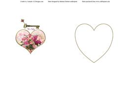 Key to My Heart White Insert Plain