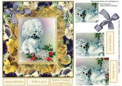 Vintage Mop Puppy Topper & Pyramid Layer