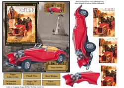 Race Day Card Topper & Pyramid Decoupage