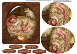 Baby Girl Antique Flair Topper & Pyramid Layers