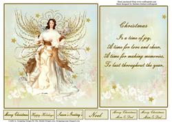 Angel of Christmas Joy Quick Topper & Insert & Verse